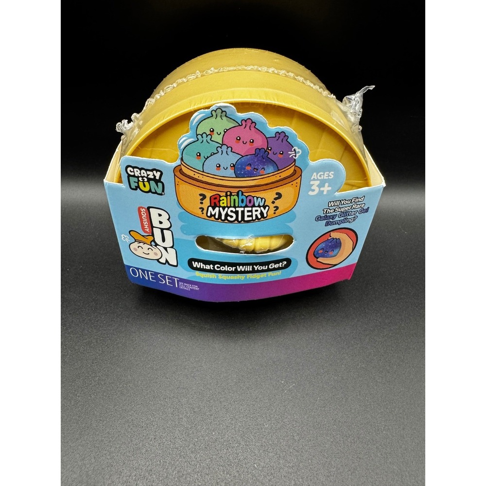 Crazy Fun Squishy Bun Rainbow Mystery Tie Dye Dumpling Fidget Toy Blind Box New